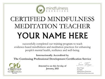 Become Certified Mindfulness Teacher