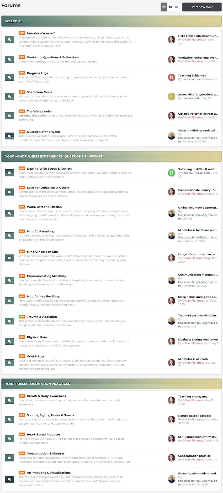 Mindfulness Exercises Community Forum Mindfulness Exercises Community Forum